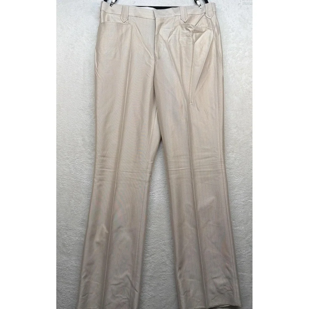 Deadstock Western Suit Rockabilly Stage Cowboy Yoke Cream Burgundy 46R 38